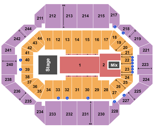 Rupp Arena At Central Bank Center Andrea Bocelli Seating Chart